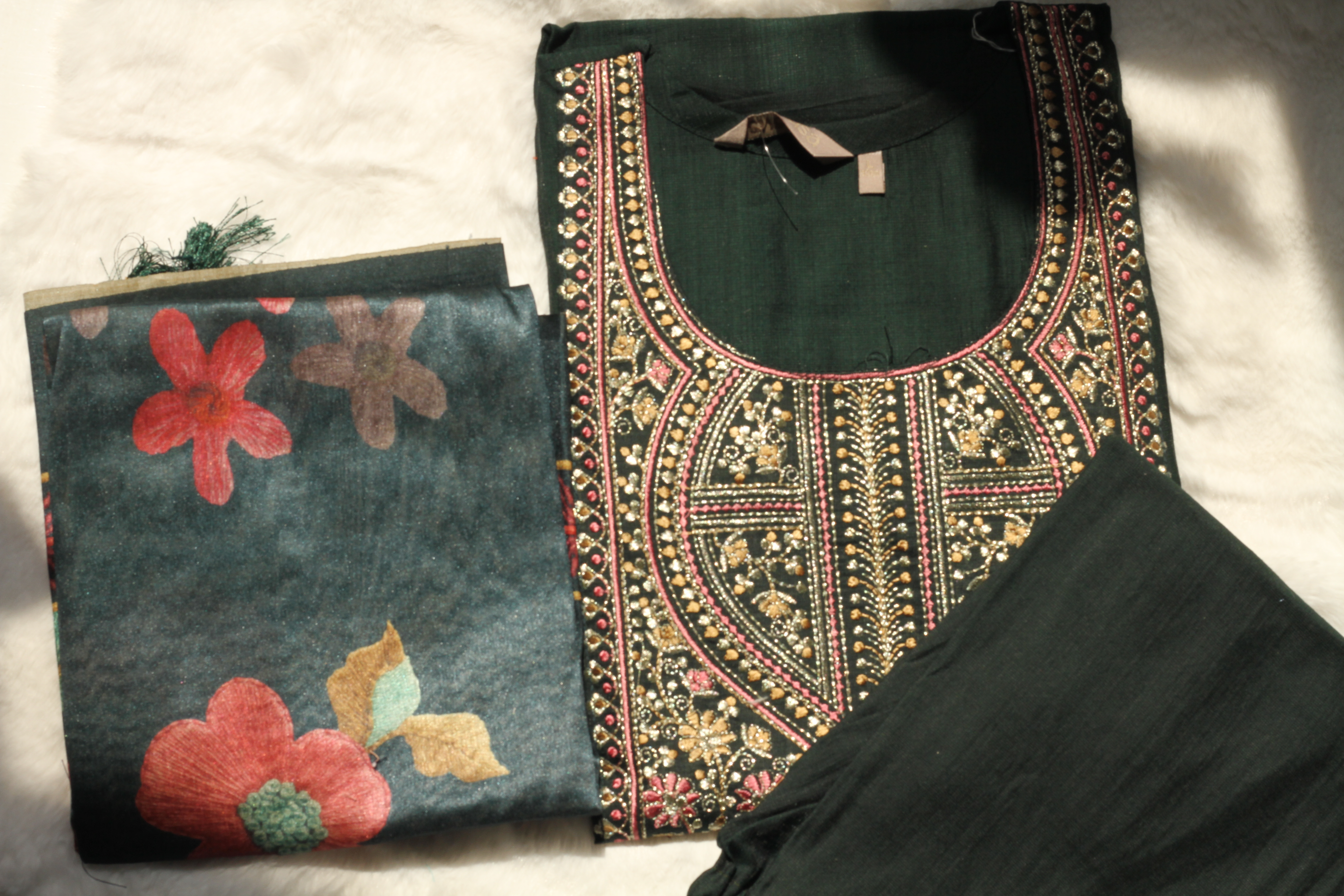 Emerald Royale – Three-Piece Churidar Set